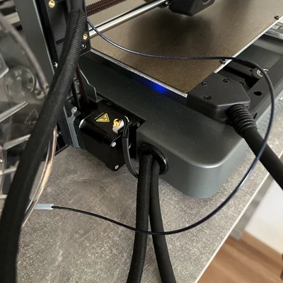 Ender 3 v3 CoreXZ Anti Tangle Filament clips hông spool holder (PTFE tube)