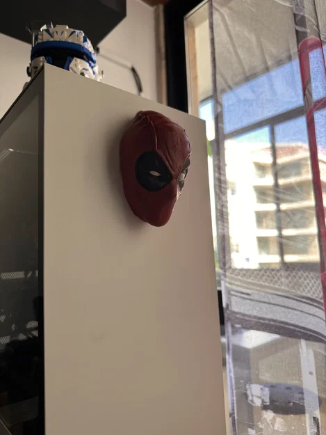 Mô hình 3D mặt nạ Deadpool biểu cảm hài hước trang trí PC - Image 2