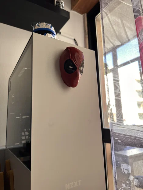 Mô hình 3D mặt nạ Deadpool biểu cảm hài hước trang trí PC - Image 3