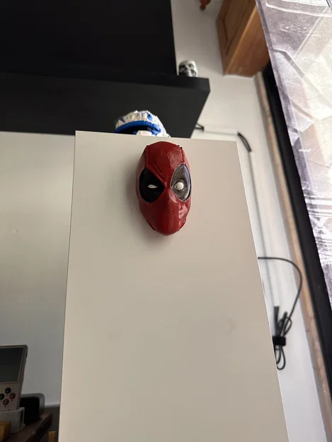 Mô hình 3D mặt nạ Deadpool biểu cảm hài hước trang trí PC - Image 4