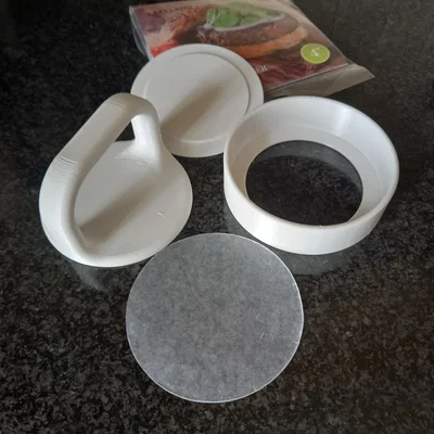 Khuôn ép burger dễ tháo (mọi kích cỡ - Parametric)