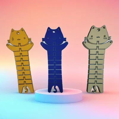 Móc khóa mèo Flexi Cat - Mẫu in 3D linh hoạt, cực dễ thương