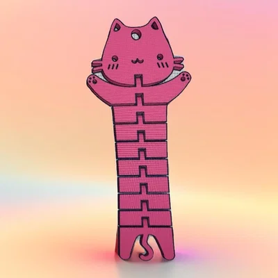 Móc khóa mèo Flexi Cat - Mẫu in 3D linh hoạt, cực dễ thương