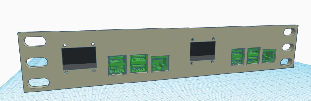 Giá gắn rack 10-inch cho Raspberry Pi 4B (Rack Mount) - Image 4