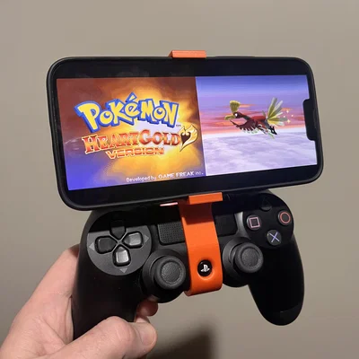 Giá đỡ điện thoại iPhone 13 Pro Max gắn tay cầm PS4 (In 3D)