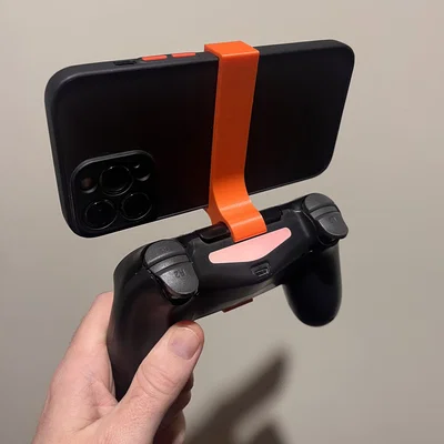 Giá đỡ điện thoại iPhone 13 Pro Max gắn tay cầm PS4 (In 3D)
