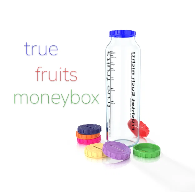 Nắp ống tiết kiệm cho chai true fruits moneybox (750 ml) - Image 1