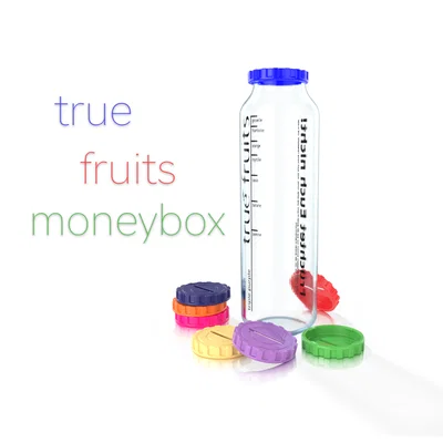 Nắp ống tiết kiệm cho chai true fruits moneybox (750 ml)