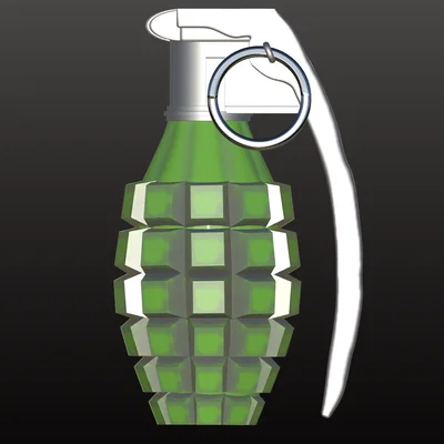 Mô hình quả lựu đạn (Grenade) 3D độc đáo để trang trí và sưu tầm