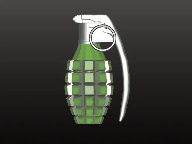 Mô hình quả lựu đạn (Grenade) 3D độc đáo để trang trí và sưu tầm - Image 2