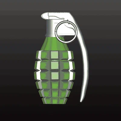 Mô hình quả lựu đạn (Grenade) 3D độc đáo để trang trí và sưu tầm