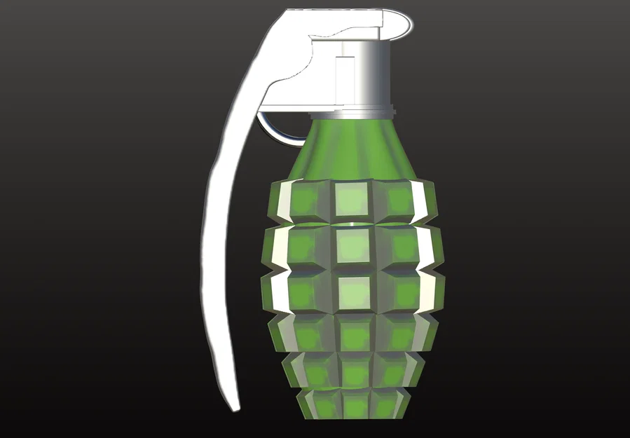 Mô hình quả lựu đạn (Grenade) 3D độc đáo để trang trí và sưu tầm - Image 3