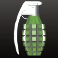 Mô hình quả lựu đạn (Grenade) 3D độc đáo để trang trí và sưu tầm - Thumbnail 3