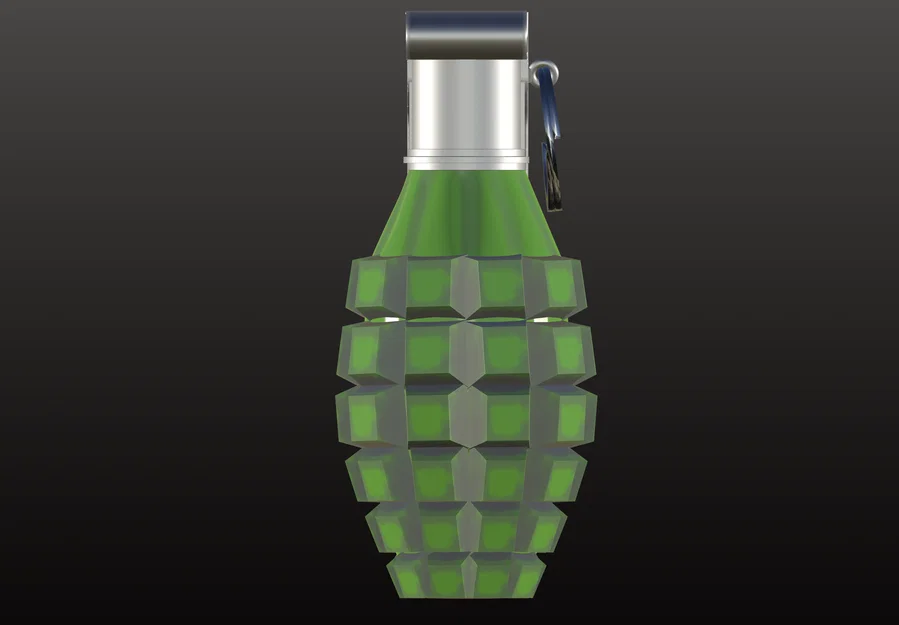 Mô hình quả lựu đạn (Grenade) 3D độc đáo để trang trí và sưu tầm - Image 4