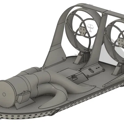 RC Hovercraft (Hovercraft điều khiển từ xa) in 3D