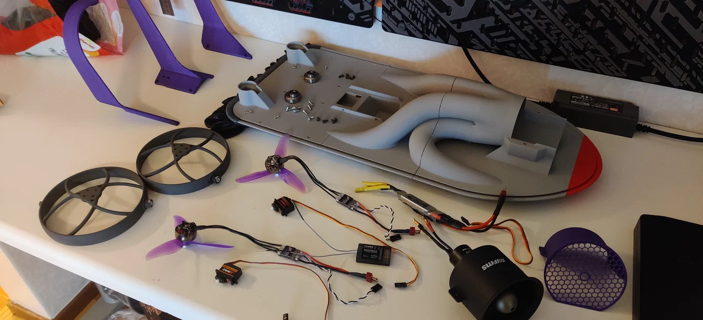 RC Hovercraft (Hovercraft điều khiển từ xa) in 3D - Image 8