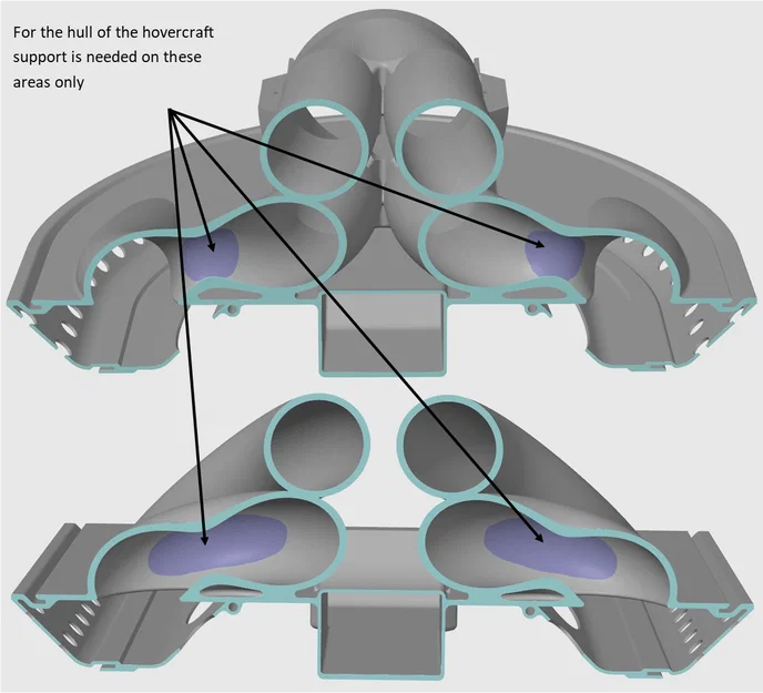 RC Hovercraft (Hovercraft điều khiển từ xa) in 3D - Image 10