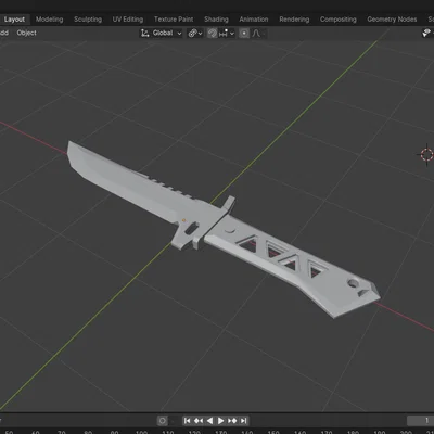 Mô hình Xenohunter Knife [VALORANT] - File in 3D dành cho Cosplay
