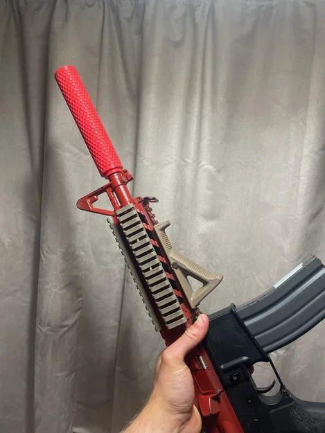 Suppressor Airsoft Honeycomb ren 14MM CCW - Image 1