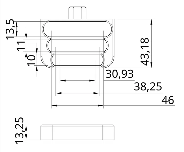 Giá treo 3 dụng cụ (kềm) cho HSW Honeycomb Storage Wall - Image 3