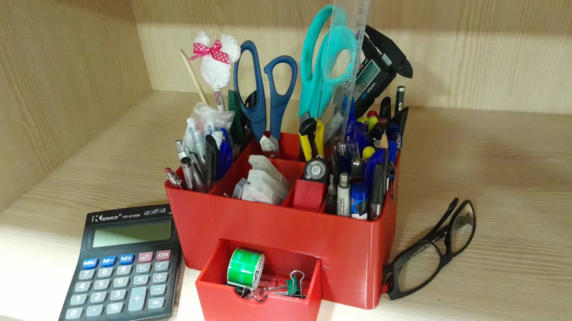 Ống cắm bút lớn / Bộ organizer văn phòng (Porta Lápis Grande) - Image 3