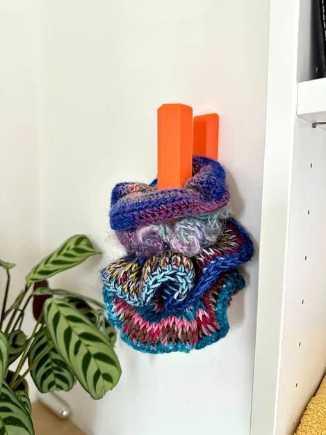 Giá treo scrunchies & dây buộc tóc - Dán tường không cần khoan - Image 3