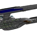 Mô hình phi thuyền 3D Concept-Ship U.S.S. Intrepid phong cách Star Trek - Thumbnail 5