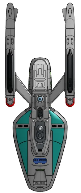 Mô hình phi thuyền 3D Concept-Ship U.S.S. Intrepid phong cách Star Trek - Image 6