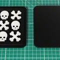 Bộ cờ caro Halloween (Tic Tac Toe) với quân cờ đầu lâu cực chất - Thumbnail 2