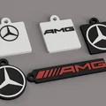 Bộ sưu tập móc khóa 3D Mercedes-Benz và AMG phong cách - Thumbnail 1