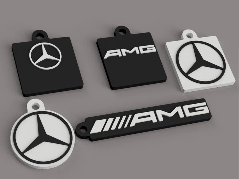 Bộ sưu tập móc khóa 3D Mercedes-Benz và AMG phong cách - Image 2
