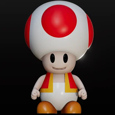 Mô hình 3D Toad Super Mario đáng yêu cho người đam mê in 3D