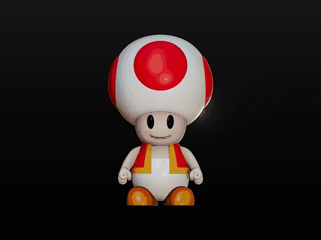 Mô hình 3D Toad Super Mario đáng yêu cho người đam mê in 3D - Image 2