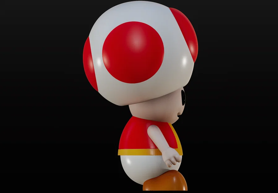 Mô hình 3D Toad Super Mario đáng yêu cho người đam mê in 3D - Image 3