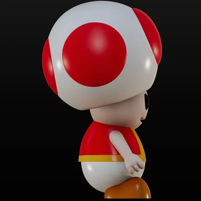 Mô hình 3D Toad Super Mario đáng yêu cho người đam mê in 3D