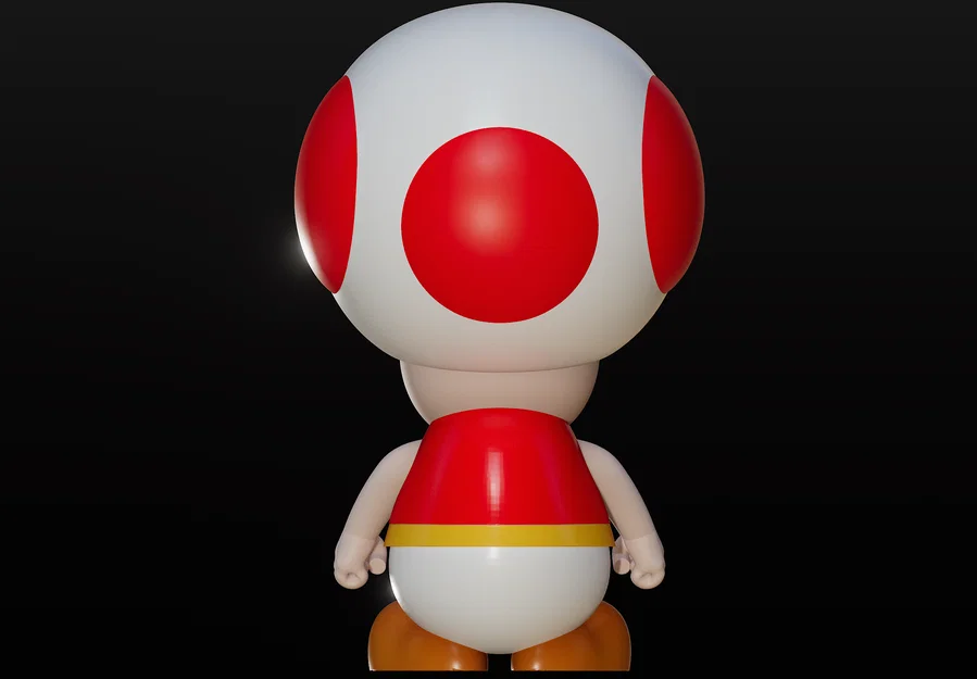 Mô hình 3D Toad Super Mario đáng yêu cho người đam mê in 3D - Image 4
