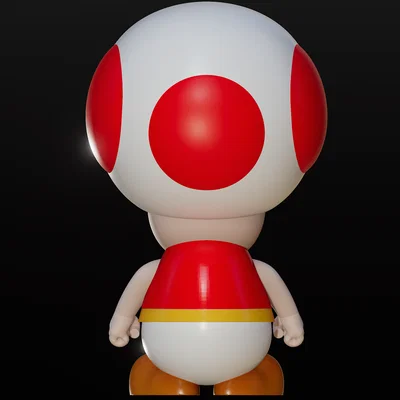 Mô hình 3D Toad Super Mario đáng yêu cho người đam mê in 3D