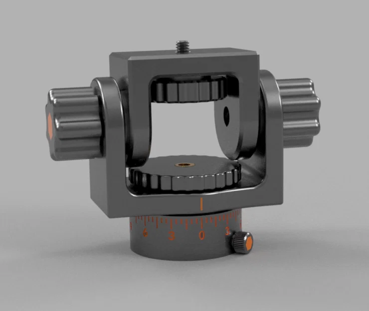 Ngàm camera Pan & Tilt (Pan & Tilt Camera Mount) cho tripod - Image 1