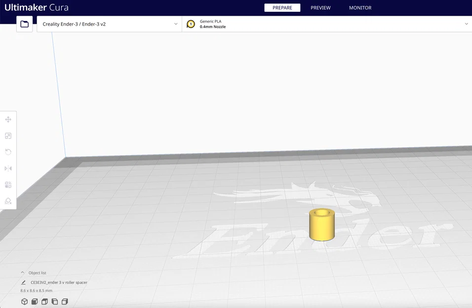 Miếng đệm trục lăn V (V roller spacer) cho Creality Ender 3 - Image 1