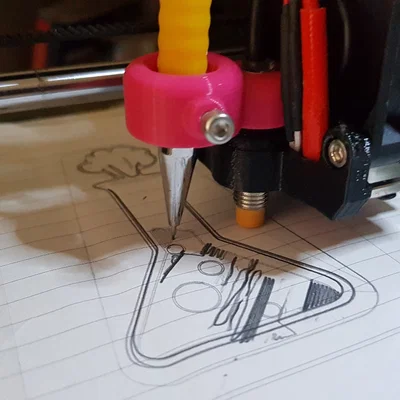 Ngàm gắn bút Prusa MINI Plotter bracket - Biến máy in thành máy vẽ