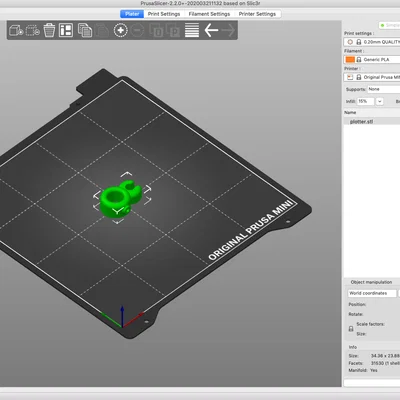 Ngàm gắn bút Prusa MINI Plotter bracket - Biến máy in thành máy vẽ