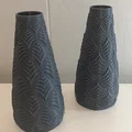Bộ bình hoa họa tiết lá (Leaf Vase) in 3D độc đáo - Thumbnail 1