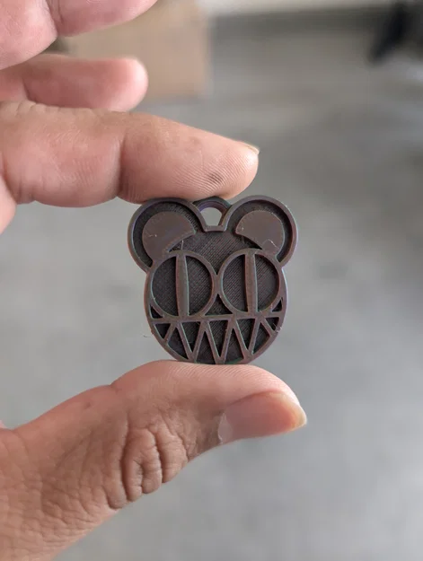 Móc khóa Radiohead Bear Keychain in 3D cực chất cho fan - Image 1