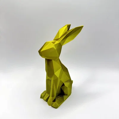 Mô hình thỏ Lowpoly (Lowpoly Easter Bunny) trang trí độc đáo
