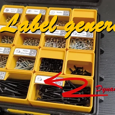 Grifinity bin label generator – Trình tạo nhãn động cho khay Gridfinity