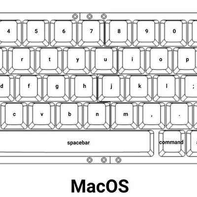 Bàn phím cơ in 3D (68 phím)