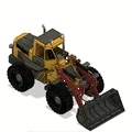 Xe Xúc Lật Đầu Màu Vàng Có Chuyển Động (Yellow Front Loader with Movements) - Thumbnail 3