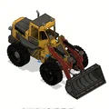 Xe Xúc Lật Đầu Màu Vàng Có Chuyển Động (Yellow Front Loader with Movements) - Thumbnail 4