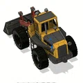 Xe Xúc Lật Đầu Màu Vàng Có Chuyển Động (Yellow Front Loader with Movements) - Thumbnail 5