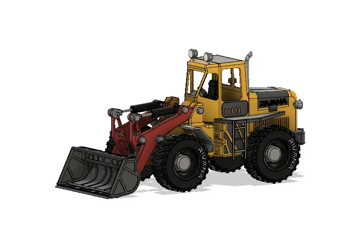 Xe Xúc Lật Đầu Màu Vàng Có Chuyển Động (Yellow Front Loader with Movements) - Image 8
